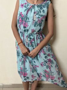 Tropical Print Dress