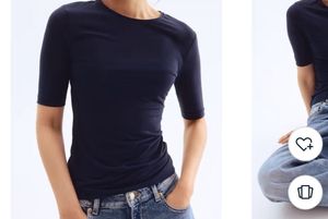 Navy Blue Fitted Top