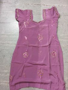 Beautiful Stitched Kurta Set For Party Wear