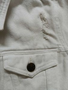 DISTRESSED WHITE JACKET