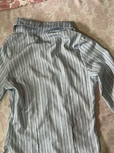 Savana Blue Striped Button-Up Shirt