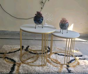 Living Room Coffee Table Metal Gold