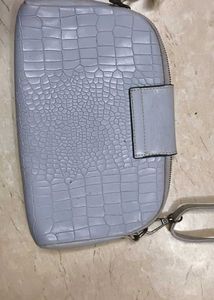 Crocodile Embossed Crossbody Bag
