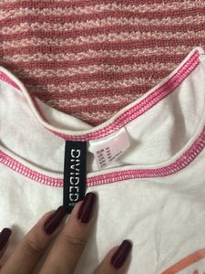 White Butterfly Cropped Top