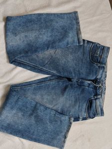 Men's Blue Washed Denim Jeans