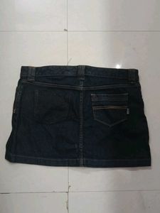 Classic Dark Wash Denim Skirt