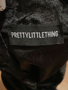 Velvet Ruched Black mini skirt