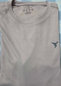 Men's Solid Slim fit Round Neck Gym T-shirt