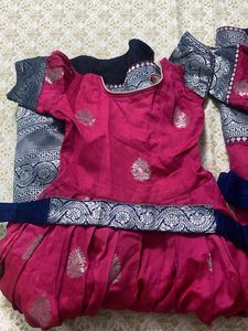 Beautiful long frocks with waist belt combo