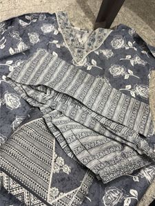 Elegant Rose Print Kurta