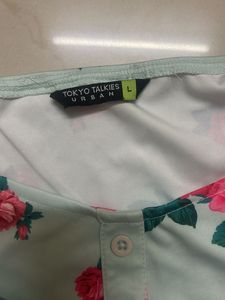 Floral Print Crop Top, never worn