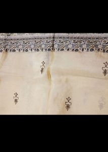 Saree with embroidery