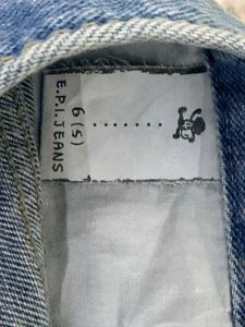 Classic Blue Denim Button-Up Skirt