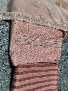 Pink kurta salwar cloth material