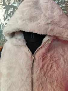 Fuzzy Hooded Fleece Vest