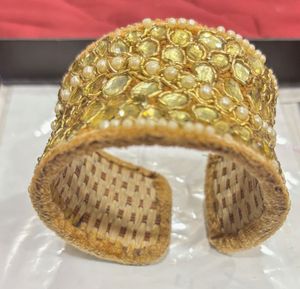 Embellished Gold Bangle Bracelet