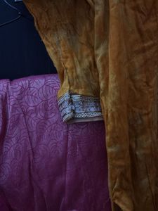 Elegant Yellow Kurta Set with Pink Dupatta