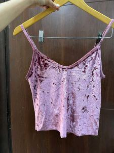 Crushed Velvet Cami Top