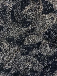 Black Paisley Print Top