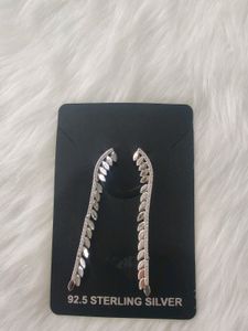 92.5 Sterling Silver Heavy Earings