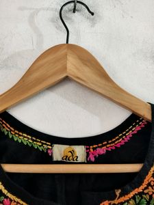Black Embroidered Tunic ( Women)