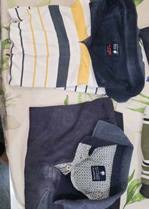 Bundle of Men's Striped Polo Shirts -PACK O