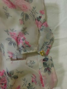 Sheer Floral &amp; Embellished Tops - Set of 2