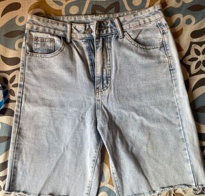 Urbanic Light Wash Denim Bermuda Shorts
