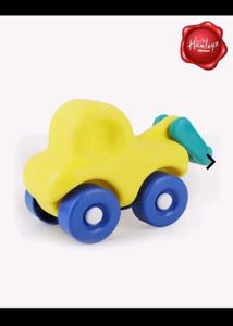 Yellow Pull-Along Toy Car
