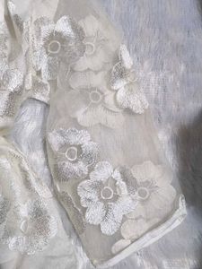 Chinese White Embroidered Top