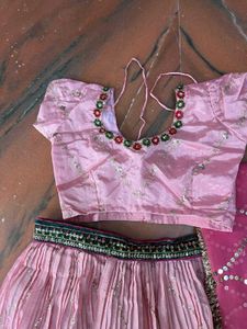 Beautiful Pink Lehenga Choli Set