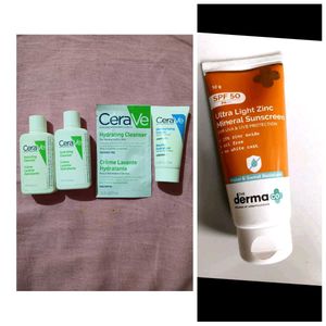 CeraVe & The Derma Co Skincare Set