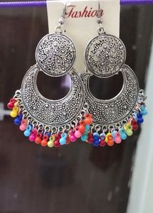 Oxidised Silver Earrings