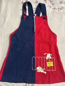 Vintage Color Block Corduroy Jumper