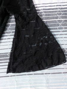 Black Off-the-Shoulder Lace Top
