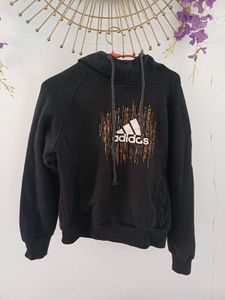Adidas Black short size Hoodie