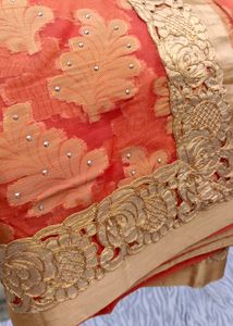 fancy Organza saree