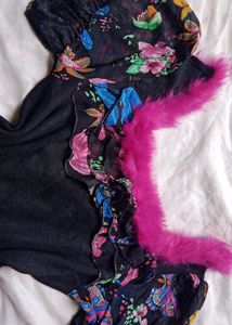Y2K Floral Puff Sleeve Top