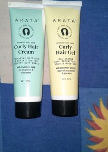 Arata Curly Hair Cream & Gel Set