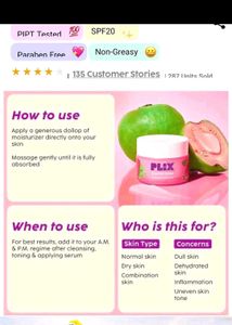 MRP-550 PLIX Guava Glow Moisturizer