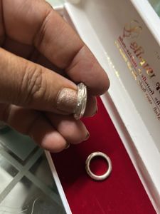 pair of lookalike Silver metal toe Rings