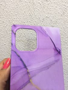 IPhone12ProMax Matte Purple Hues Marble Look Phone Cover Case