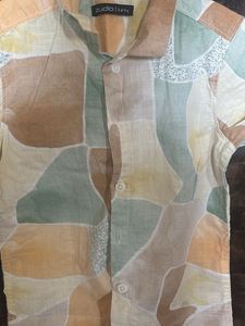 Kids  Abstract Print Short Sleeve Shirt