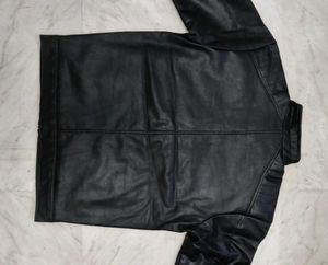 Men's Black Faux Leather Jacket