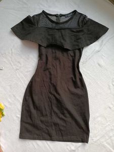 Chic Mesh Ruffle Dress