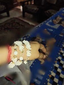 hair accessories and a bracelet