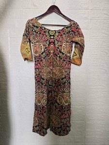 Vibrant Paisley Print Kurta