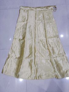 Net Blue &amp; Gold Saree