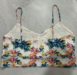 Floral Print Cropped Tank Top