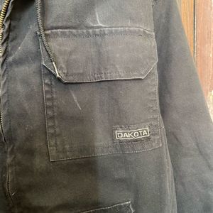 Dakota Hooded Black Jacket